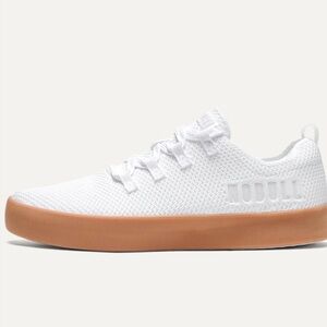 NOBULL White Mesh Sneakers with Tan Sole